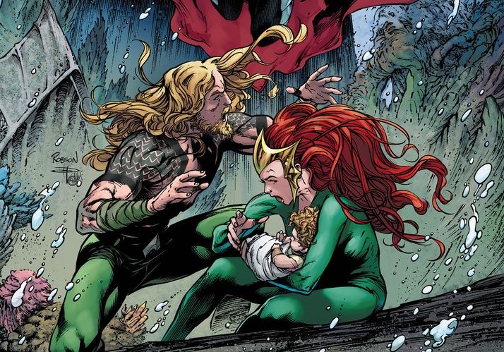 Descrição do próximo quadrinho do Aquaman revela gênero do bebê da Mera